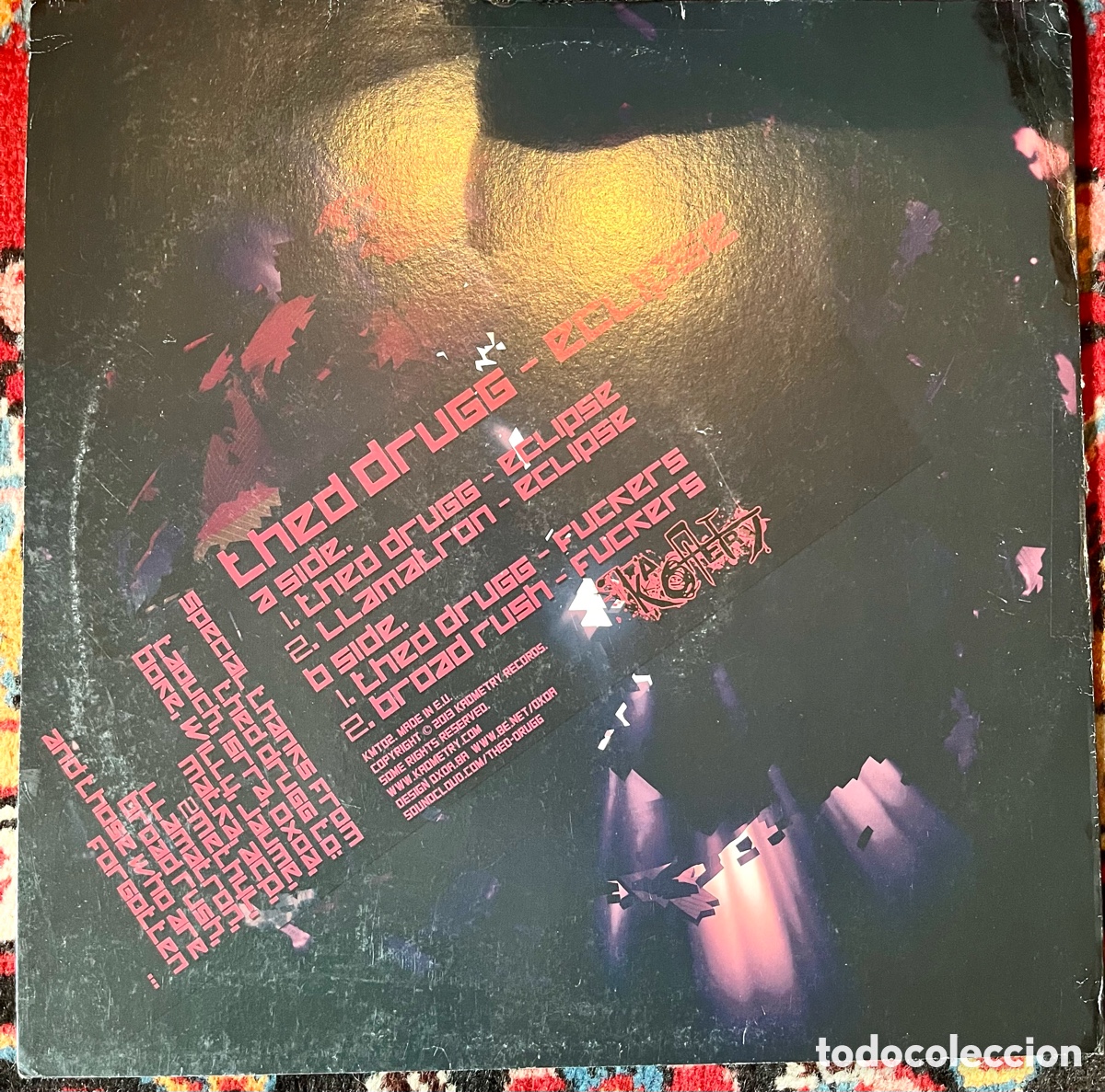 Discos de vinilo: THED DRUGG -ECLIPSE- MAXIDANCE DEL 2013 RARO - Foto 2
