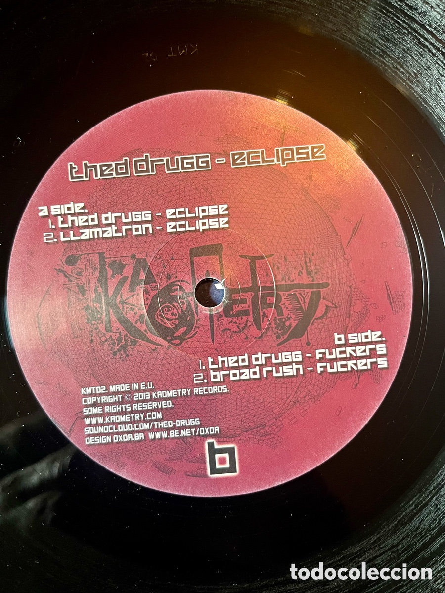 Discos de vinilo: THED DRUGG -ECLIPSE- MAXIDANCE DEL 2013 RARO - Foto 4
