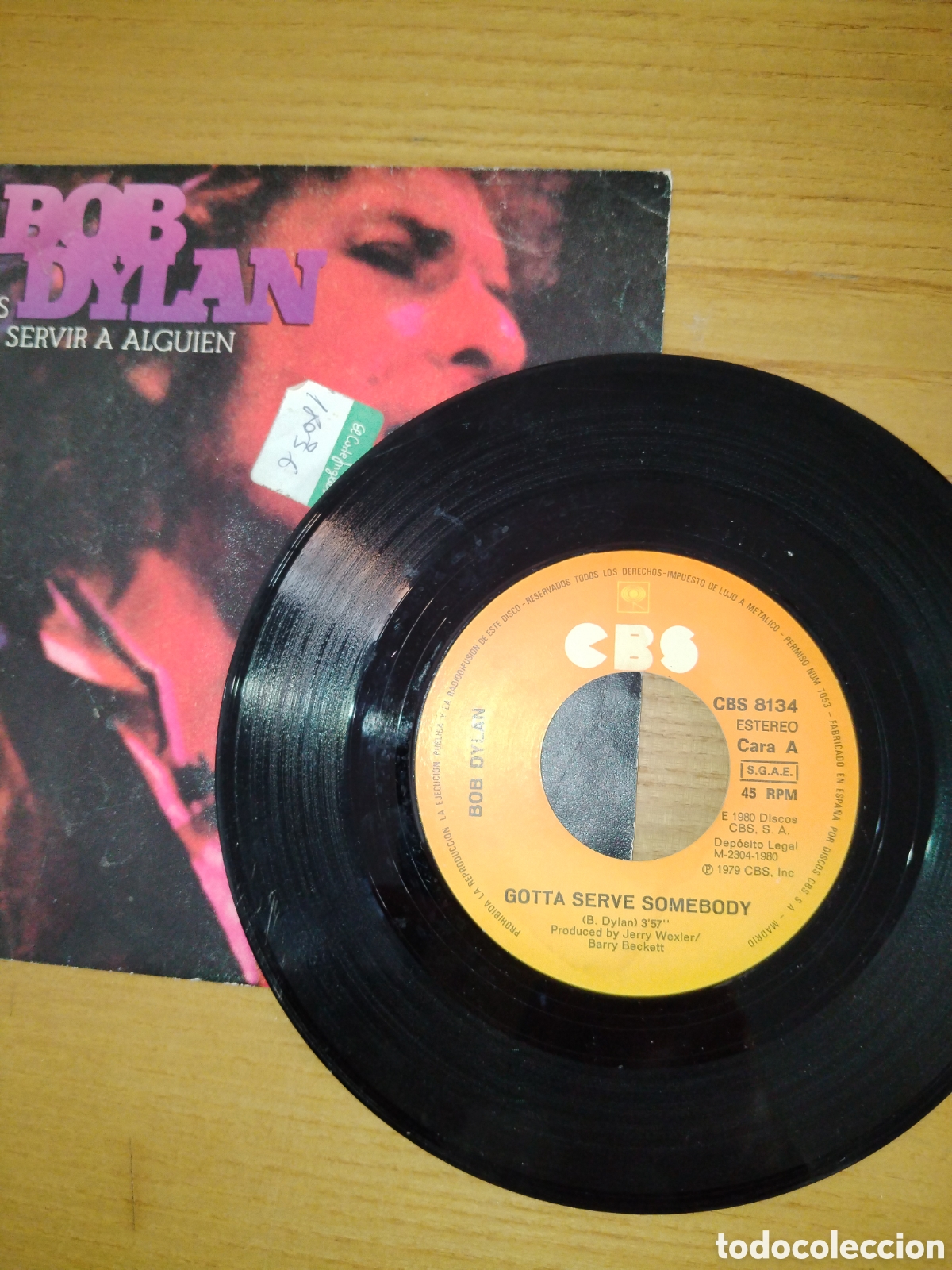 Discos de vinilo: Bob Dylan. Tendr&aacute;s que servir a alguien. Single - Foto 4