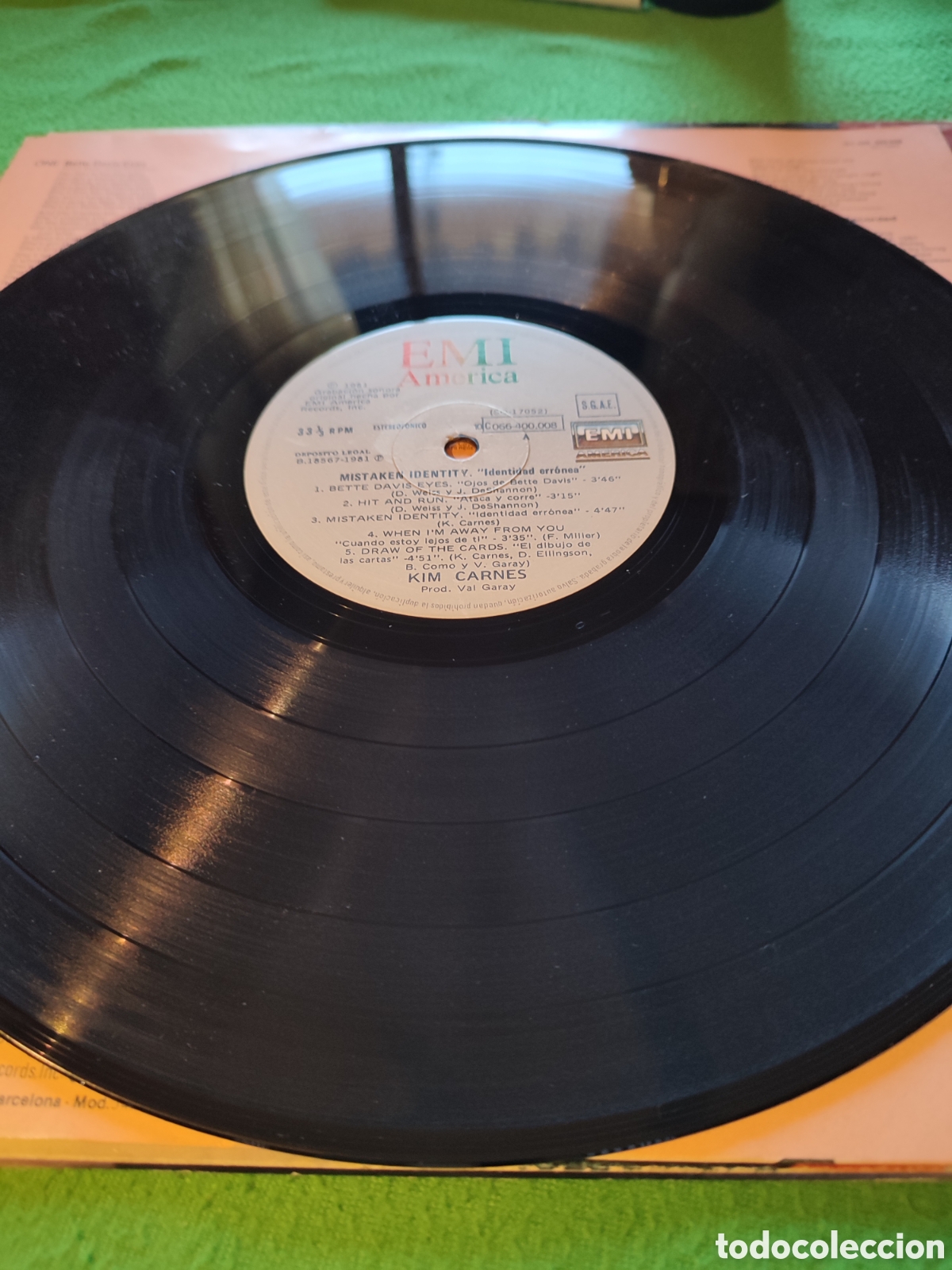 Discos de vinilo: Kim Carnes - Mistaken Identiny Vinilo Lp - Foto 3