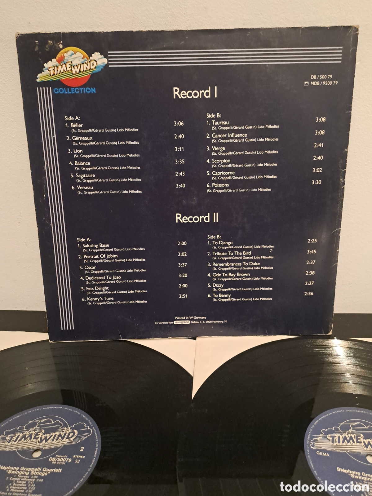 Discos de vinilo: St&eacute;phane Grappelli Quartet*&nbsp;&lrm;&ndash;&nbsp;Swinging Strings : Time Wind&nbsp;&lrm;&ndash; DB / 500 79 Serie: Time Wind. LX.2 - Foto 3
