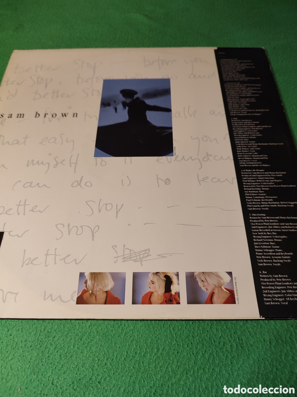 Discos de vinilo: Sam Brown - Stop Vinilo Lp 1988 - Foto 2
