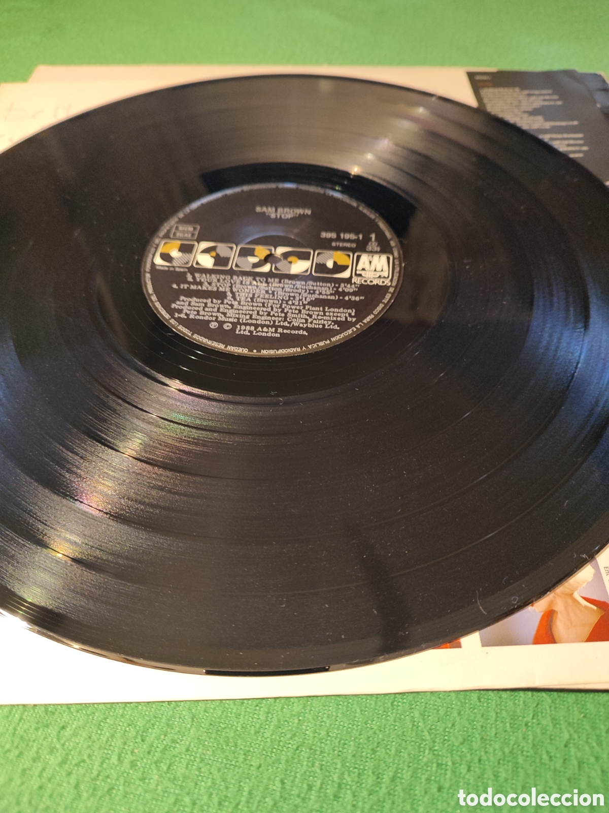 Discos de vinilo: Sam Brown - Stop Vinilo Lp 1988 - Foto 3