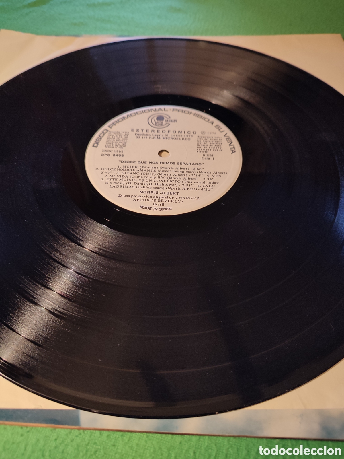 Discos de vinilo: Morris Albert - Feeling vinilo Lp 1975 - Foto 3