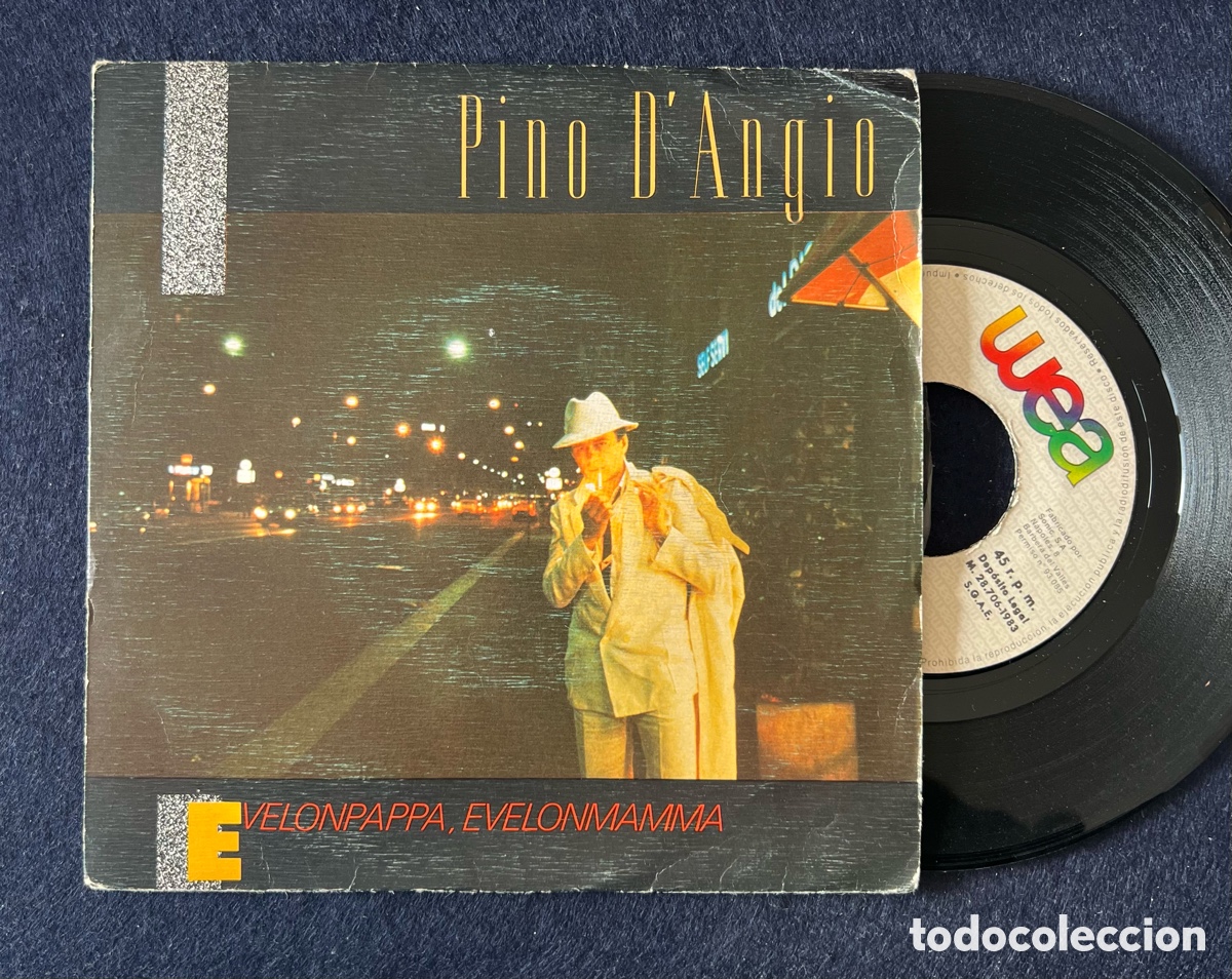 Discos de vinilo: PINO D&rsquo; ANGIO SINGLE DE 1983 - Foto 1