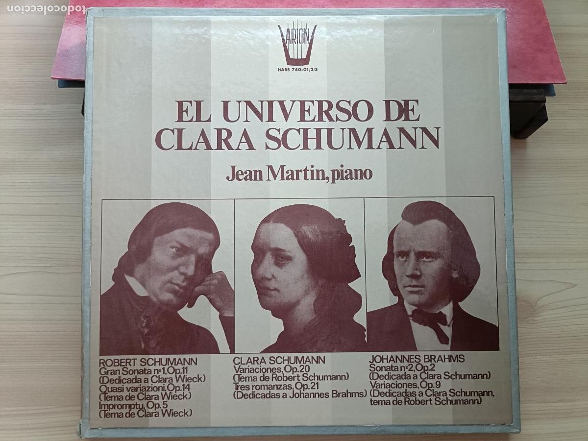 Discos de vinilo: Schumann. Jean Martin, piano. 3 Lps. - Foto 2