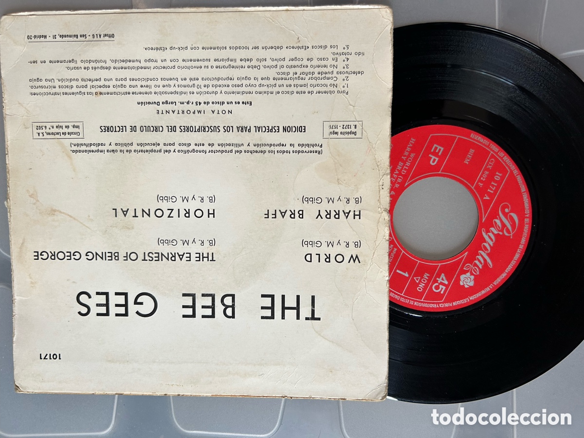 Discos de vinilo: The Bee Gees single a&ntilde;o 1970 - Foto 2