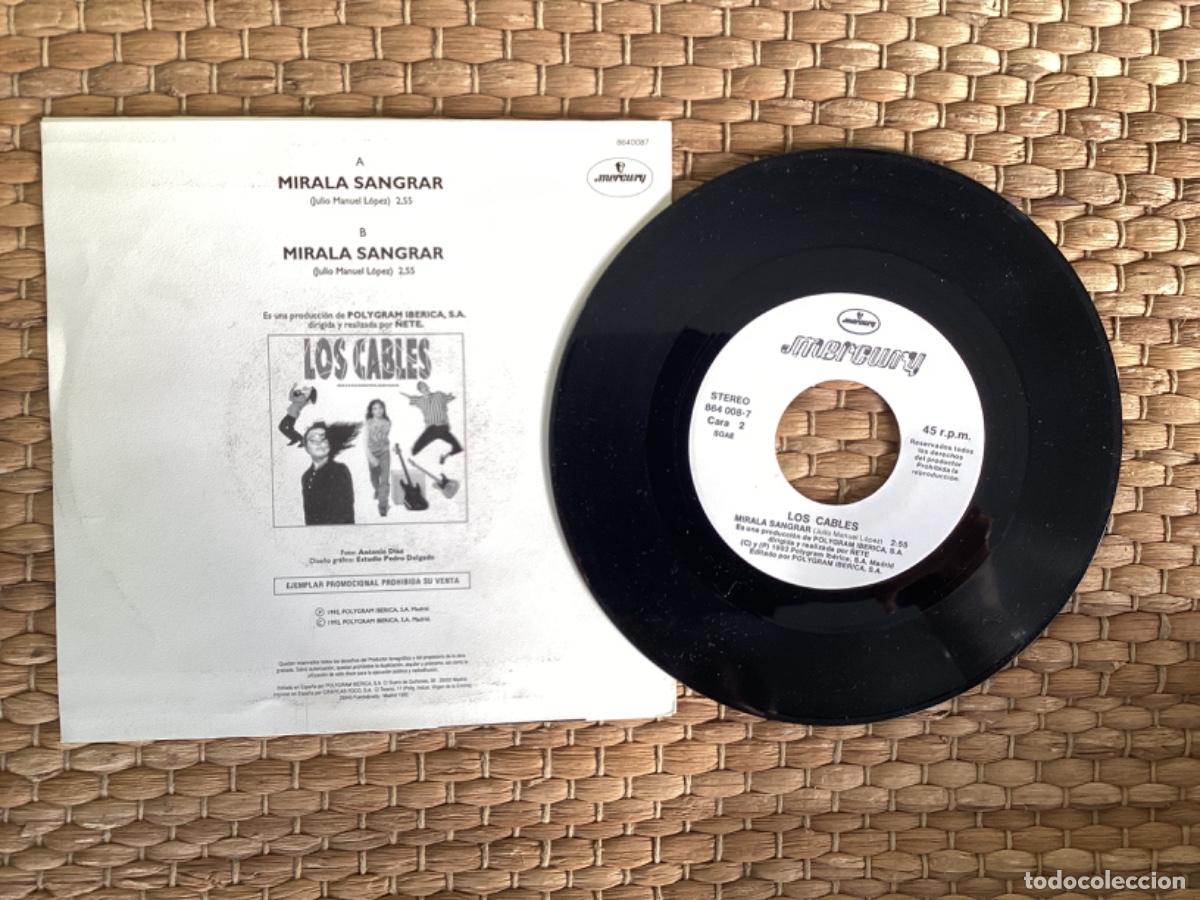 Discos de vinilo: S4 Single Los cables - M&iacute;rala sangrar - A&ntilde;o 1992 - Foto 2