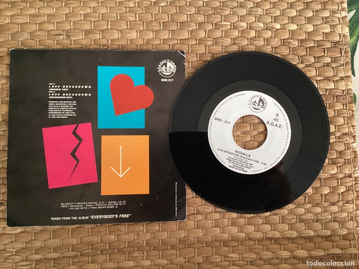 Discos de vinilo: S23 Single Rozalla - Love breakdown - A&ntilde;o 1992 - Foto 2
