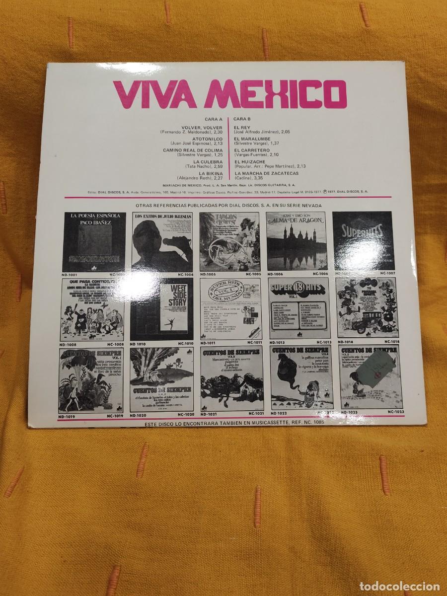 Discos de vinilo: Lp viva Mexico mariachi - Foto 2