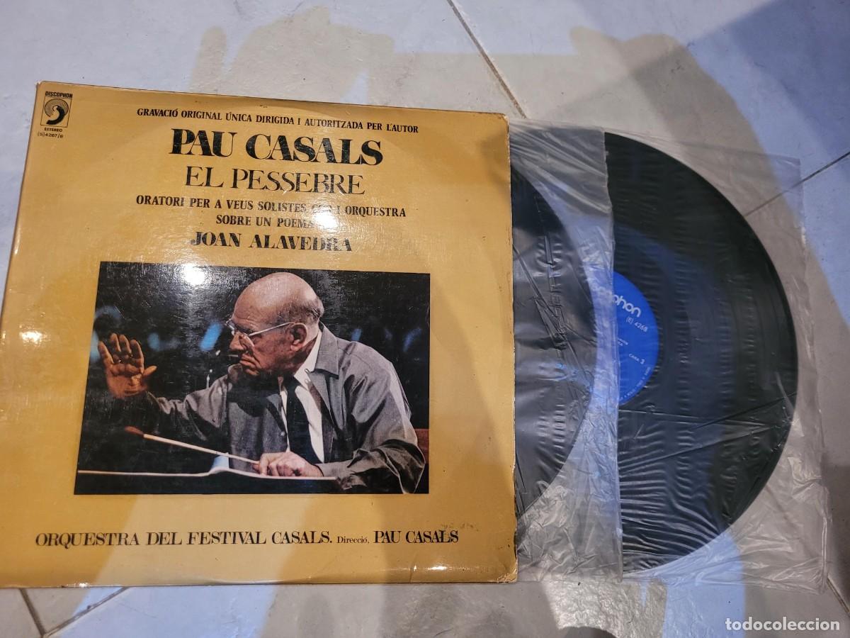 Discos de vinilo: PAU CASALS EL PESEBRE DISCO DOBLE - Foto 1