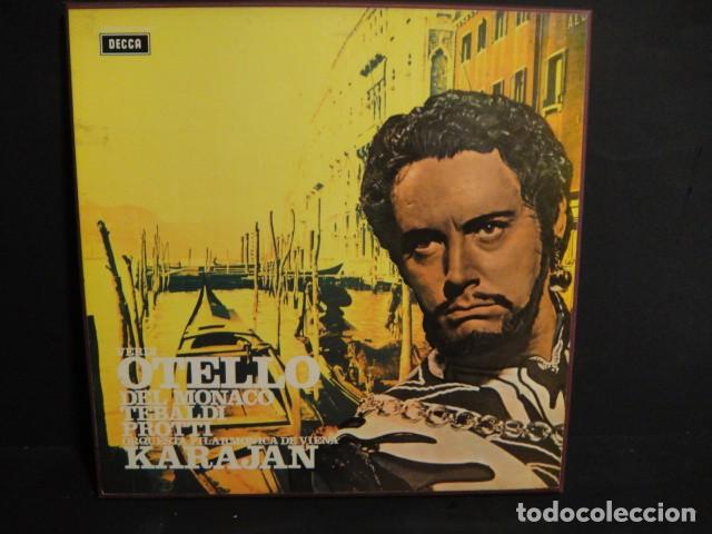 Discos de vinilo: verdi , otello - caja con tres lp sin uso + libreto