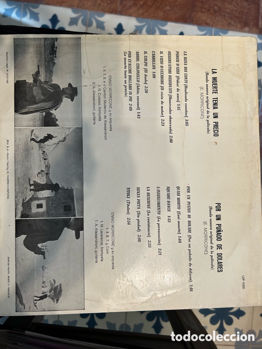 Discos de vinilo: Morricone. La muerte&hellip; - Foto 2
