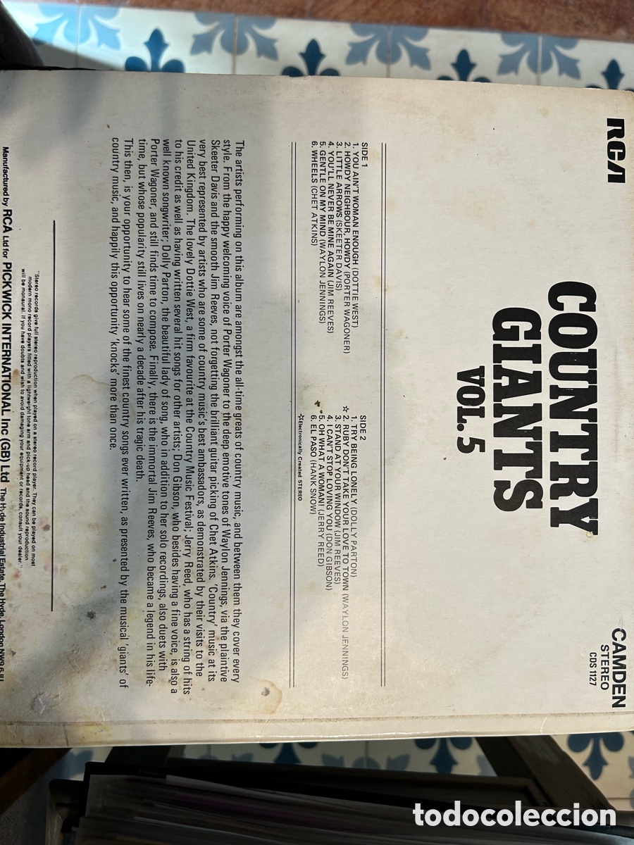 Discos de vinilo: Country Giants vol 5 - Foto 2