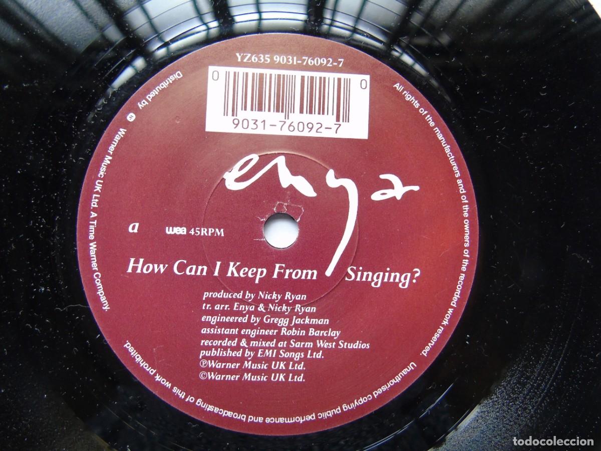 Discos de vinilo: Enya How Can I Keep From Singing? Single 7&rdquo; UK 1991 - Foto 3