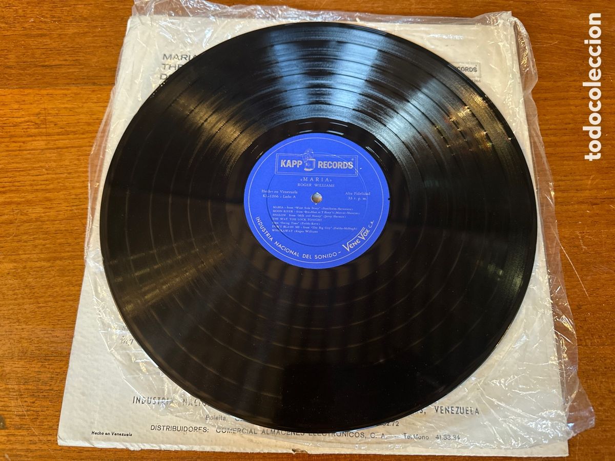 Discos de vinilo: ROGER WILLIAMS - MARIA &hellip; ORCHESTRA DIRECTED BY RALPH CARMICHAEL & FRANK HUNTER - Foto 4