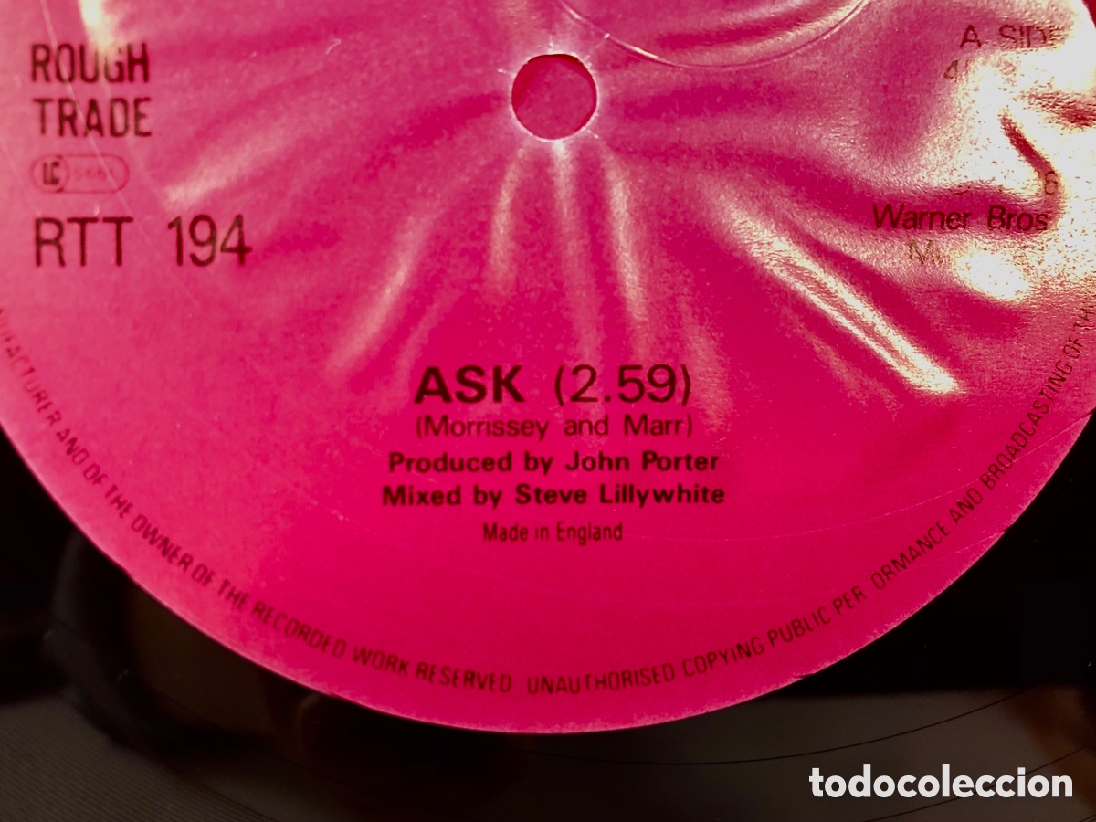 Discos de vinilo: VINILO &ldquo;THE SMITHS&rdquo; (RAREZA) &ldquo;ASK&rdquo; 1986 - Foto 4