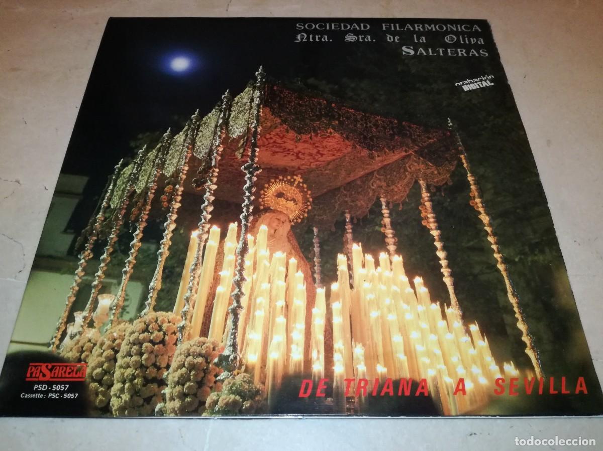 Discos de vinilo: SOCIEDAD FILARMONICA NTRA. SRA. DE LA OLIVA SALTERAS-DE TRIANA A SEVILLA-GATEFOLD-ORIGINAL 1988