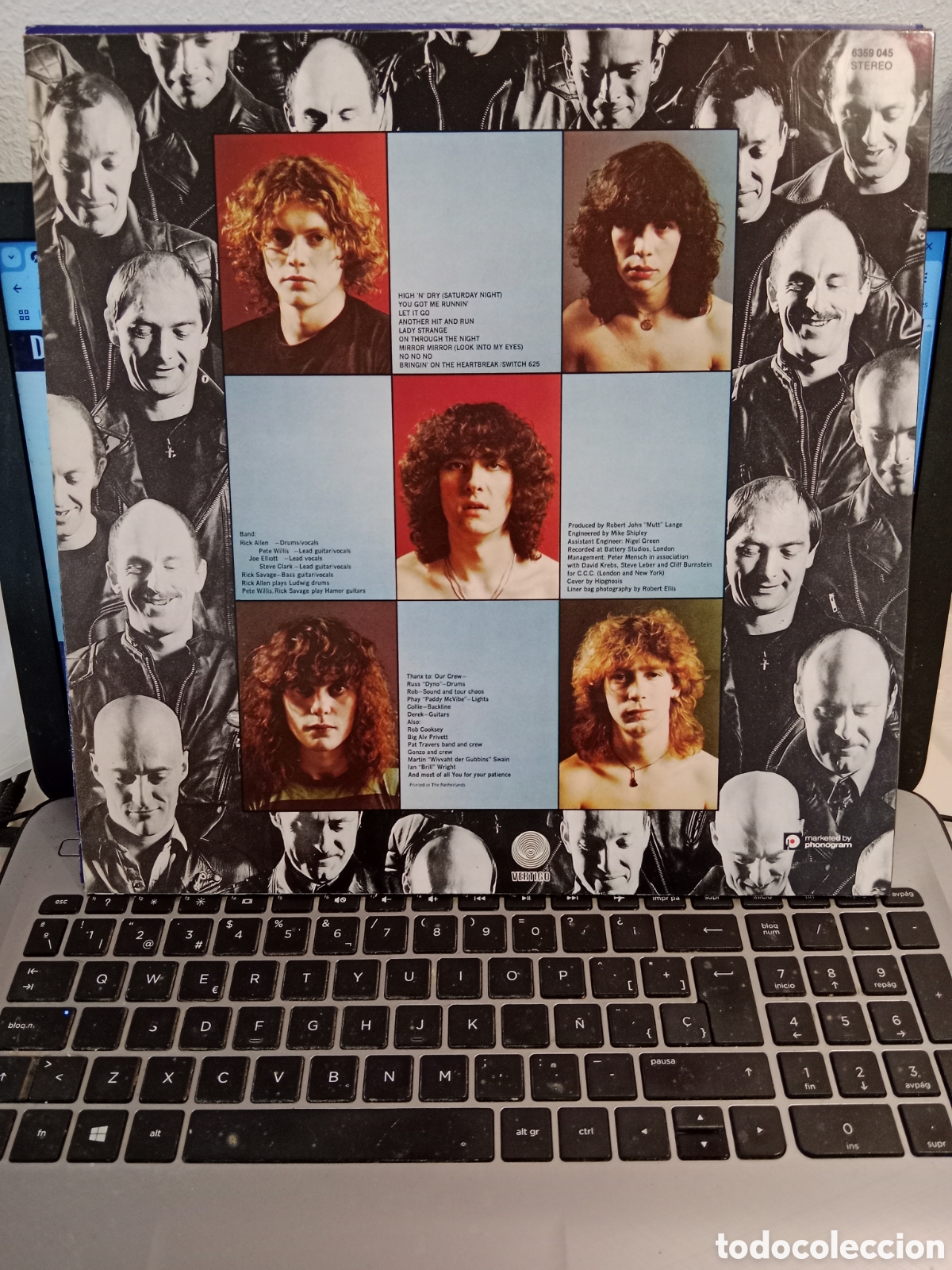 Discos de vinilo: Def Leppard - High n dry LP (Holanda 80s) - Foto 2