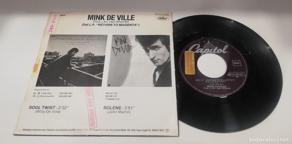 Discos de vinilo: SCO33- Mink DeVille - Soul Twist (7&rdquo;) - Foto 2