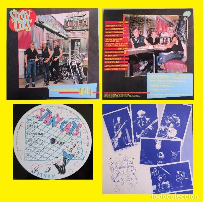 Discos de vinilo: STRAY CATS / gonna ball 1981 - 2&ordm;LP, BRIAN SETZER, ROCKABILLY - RARA EDT JAPAN + 4 PAG INSERTO, EXC