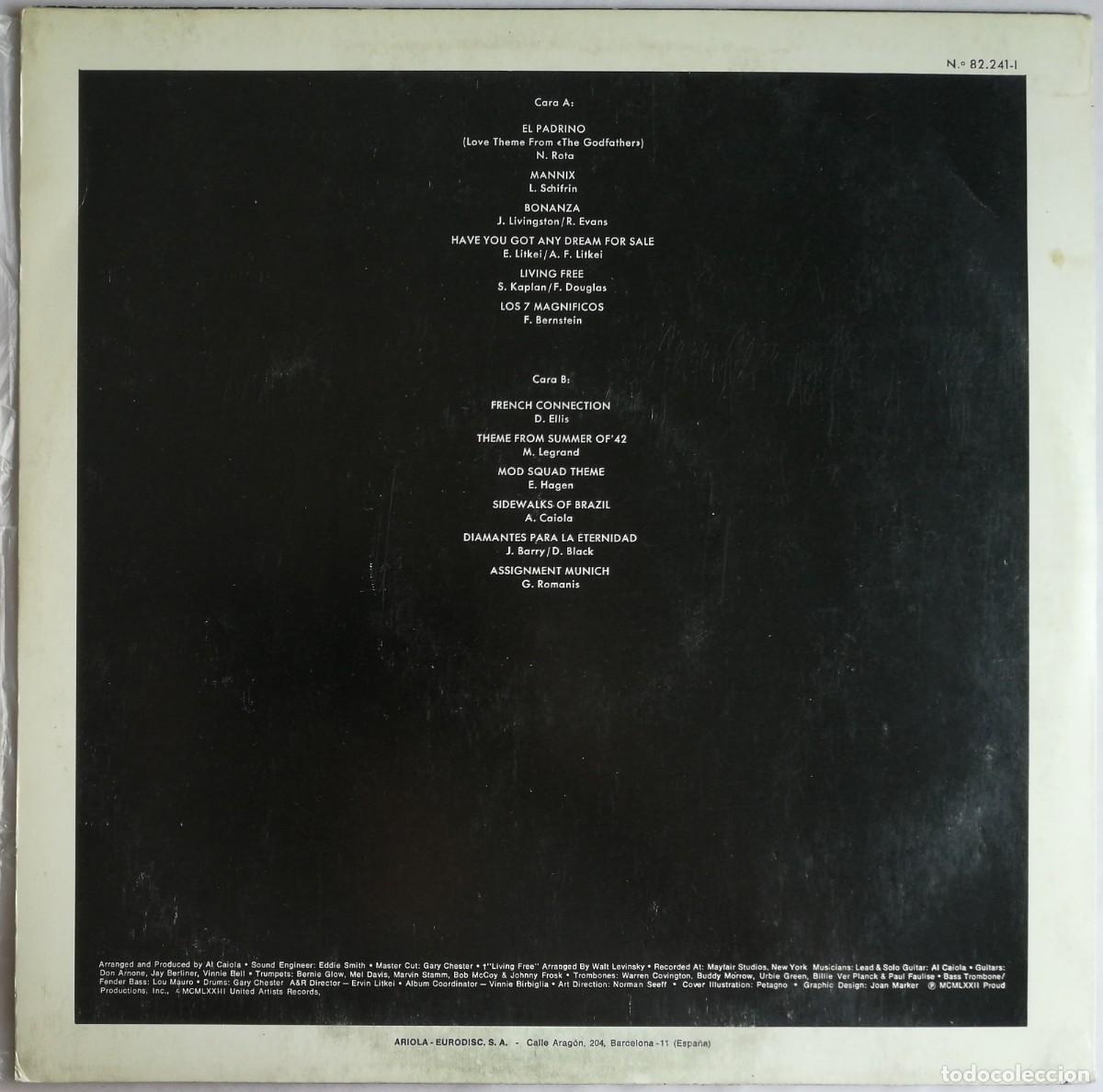 Discos de vinilo: Al Caiola, Al Caiola, Avalanche 82.241-I - Foto 2
