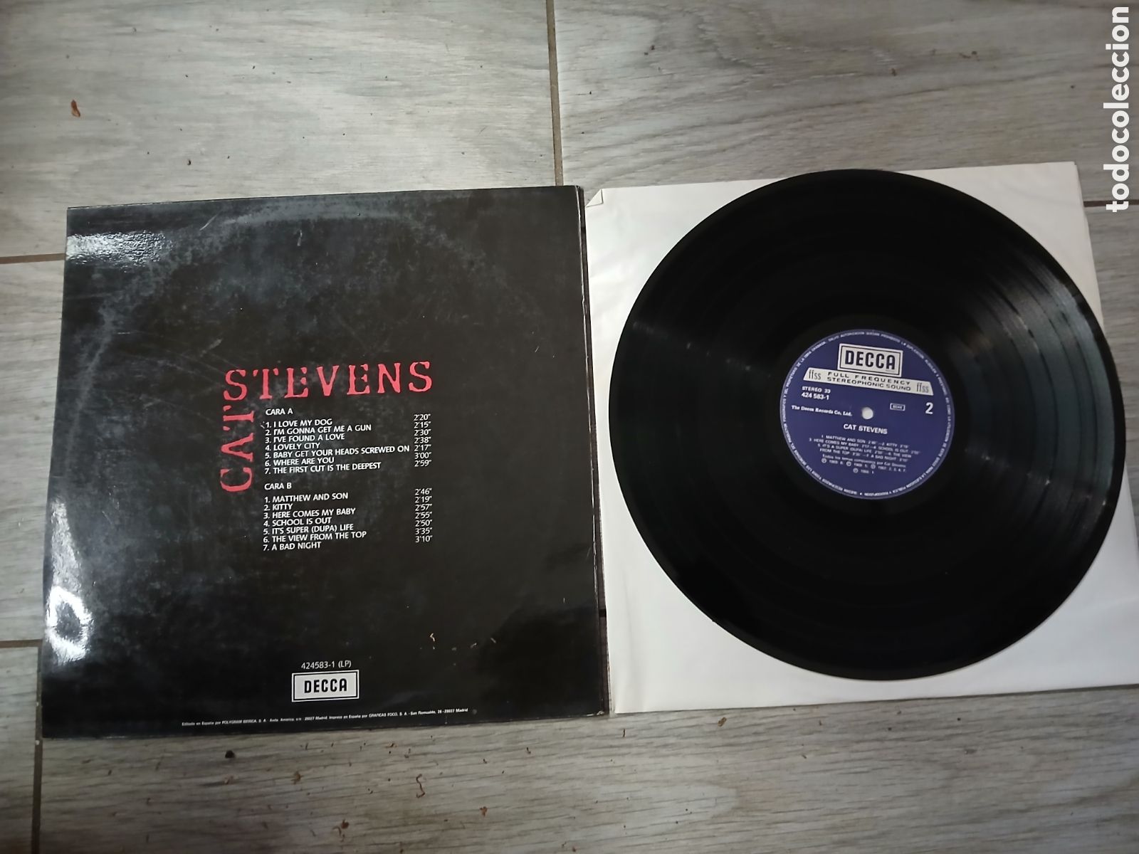 Discos de vinilo: CAT STEVENS - CAT STEVENS - SPAIN - DECCA - L - - Foto 2