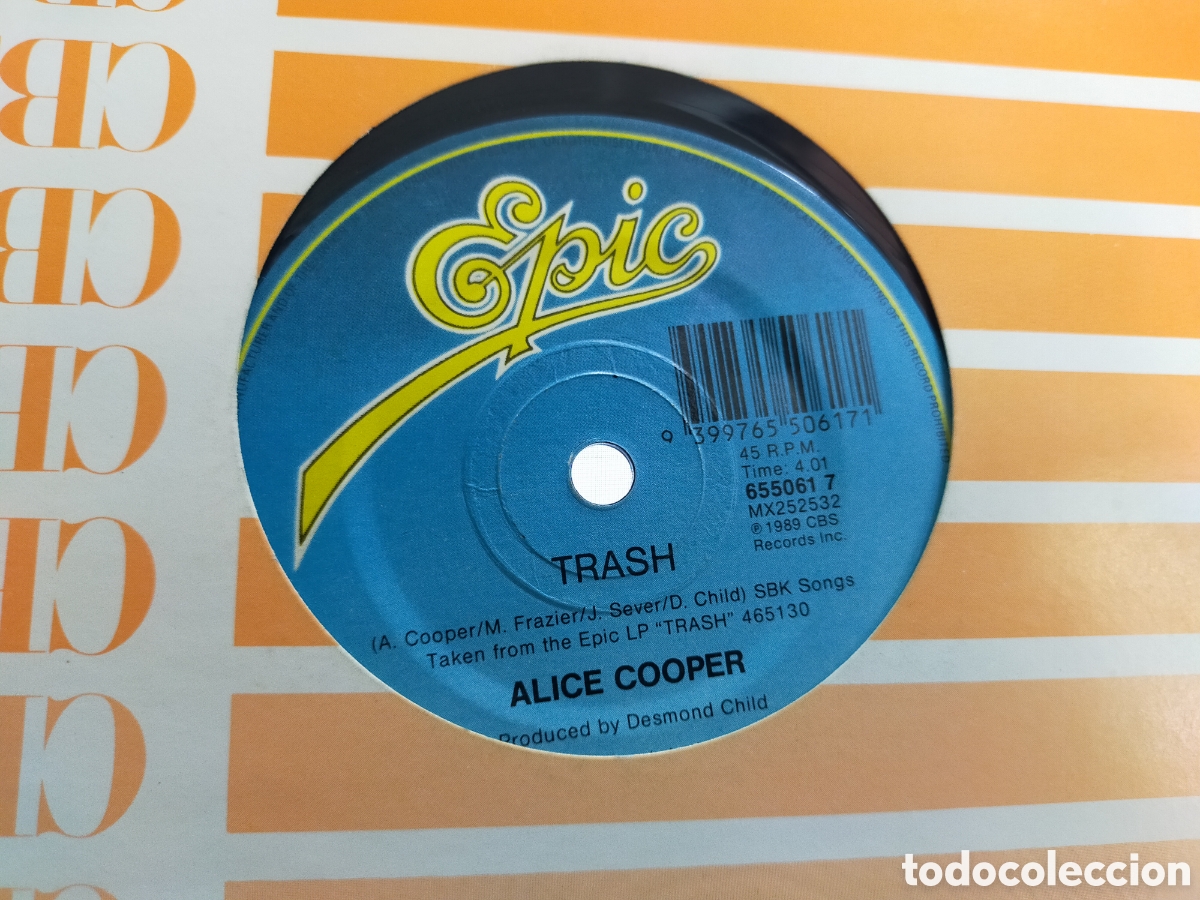 Discos de vinilo: Alice Cooper single poison Australia 1989 - Foto 2