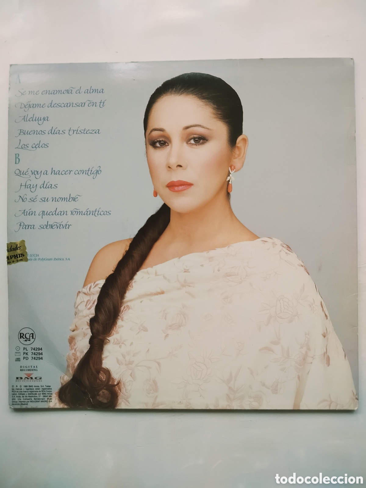 Discos de vinilo: LP Isabel Pantoja 89 - Foto 2