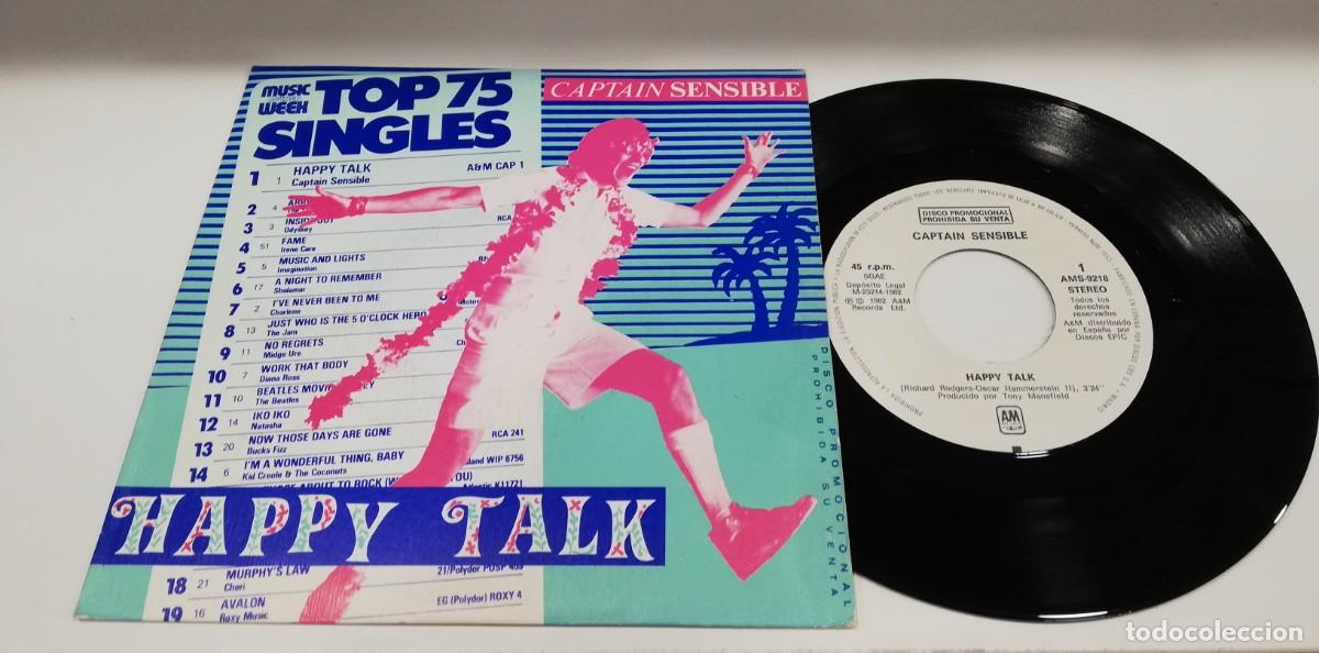 Discos de vinilo: SCO33-TOP 75 SINGLES HAPPY TALK SINGLE 7&rdquo; - Foto 1