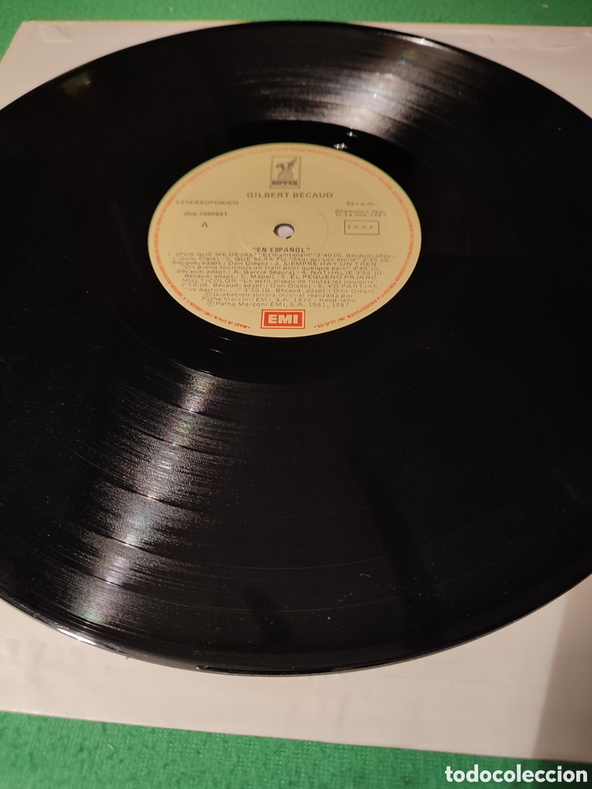 Discos de vinilo: Gilbert Becaud - En espa&ntilde;ol vinilo lp - Foto 3