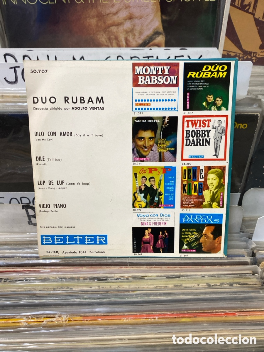 Discos de vinilo: D&uacute;o R&uacute;bam - Dilo con Amor +3 - Foto 2