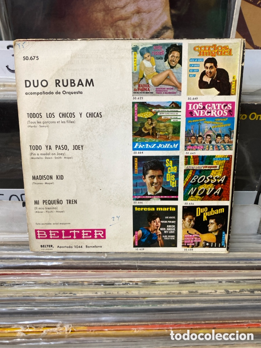 Discos de vinilo: D&uacute;o R&uacute;bam - Todos los Chicos y Chicas +3 - Foto 2