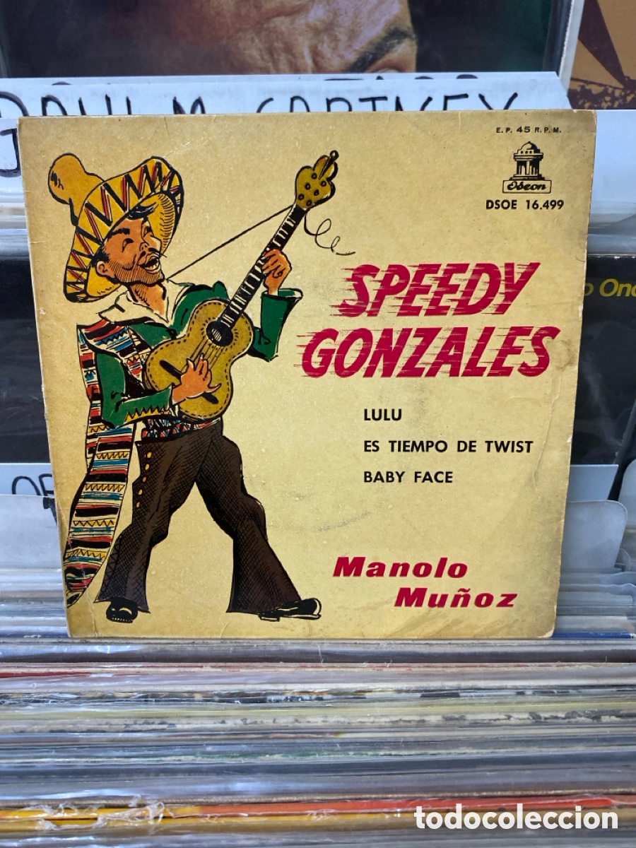 Discos de vinilo: Manolo Mu&ntilde;oz - Speedy Gonzales +3 - Foto 1