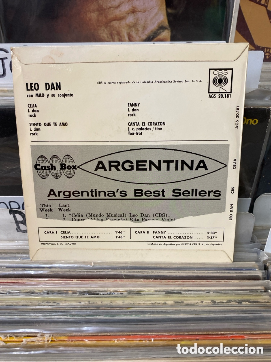 Discos de vinilo: Leo Dan - Siento que te amo +3 - Foto 2