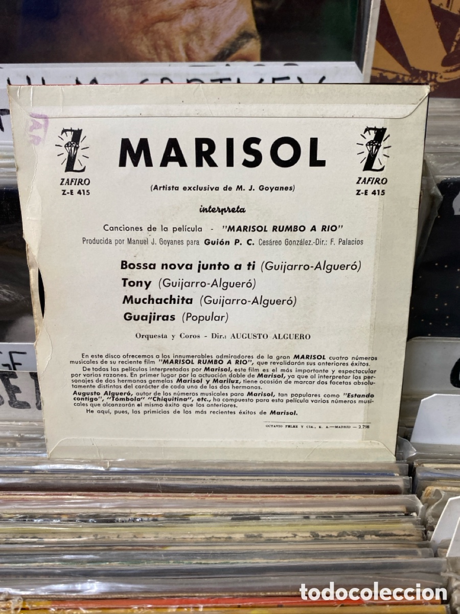 Discos de vinilo: Marisol canta bossa nova junto a ti - Foto 2
