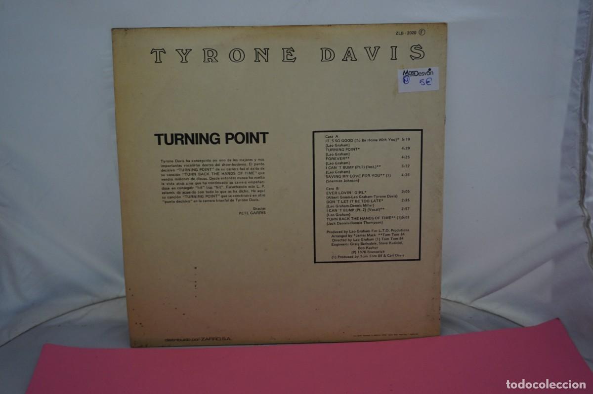 Discos de vinilo: LP - TYRONE DAVIS - TURNING POINT! - DISCO EN ESTADO EXCELENTE - Foto 3