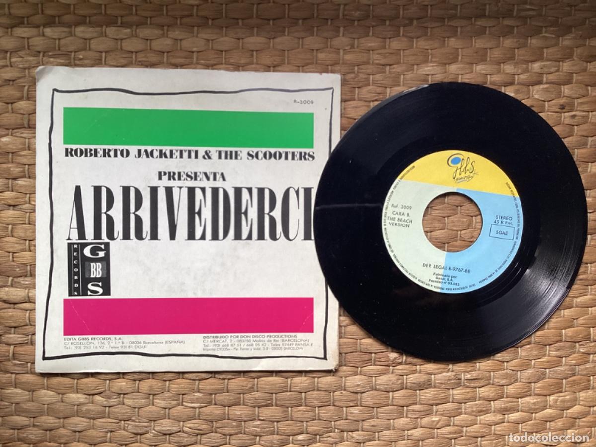 Discos de vinilo: S75 Single ROBERTO JACKETTI & THE SCOOTERS PRESENTA ARRIVEDERCI - Foto 2