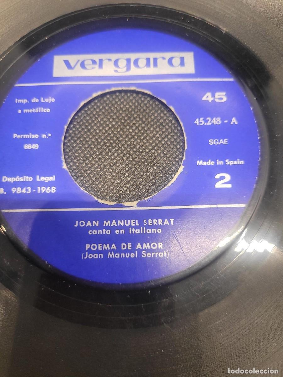 Discos de vinilo: SERRAT EN ITALIANO singles vinilo - Foto 1