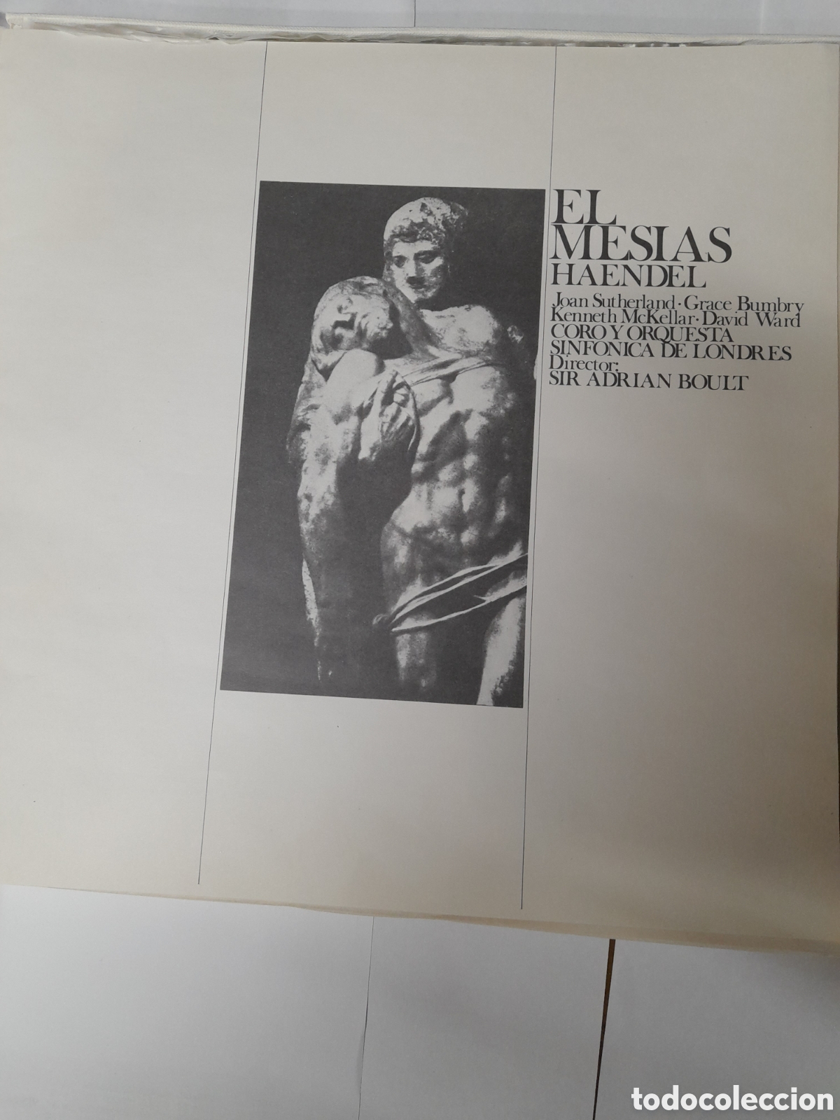 Discos de vinilo: EL MESIAS. HAENDEL. Sutherland McKELLAR BUMBRY / WARD. - Foto 2