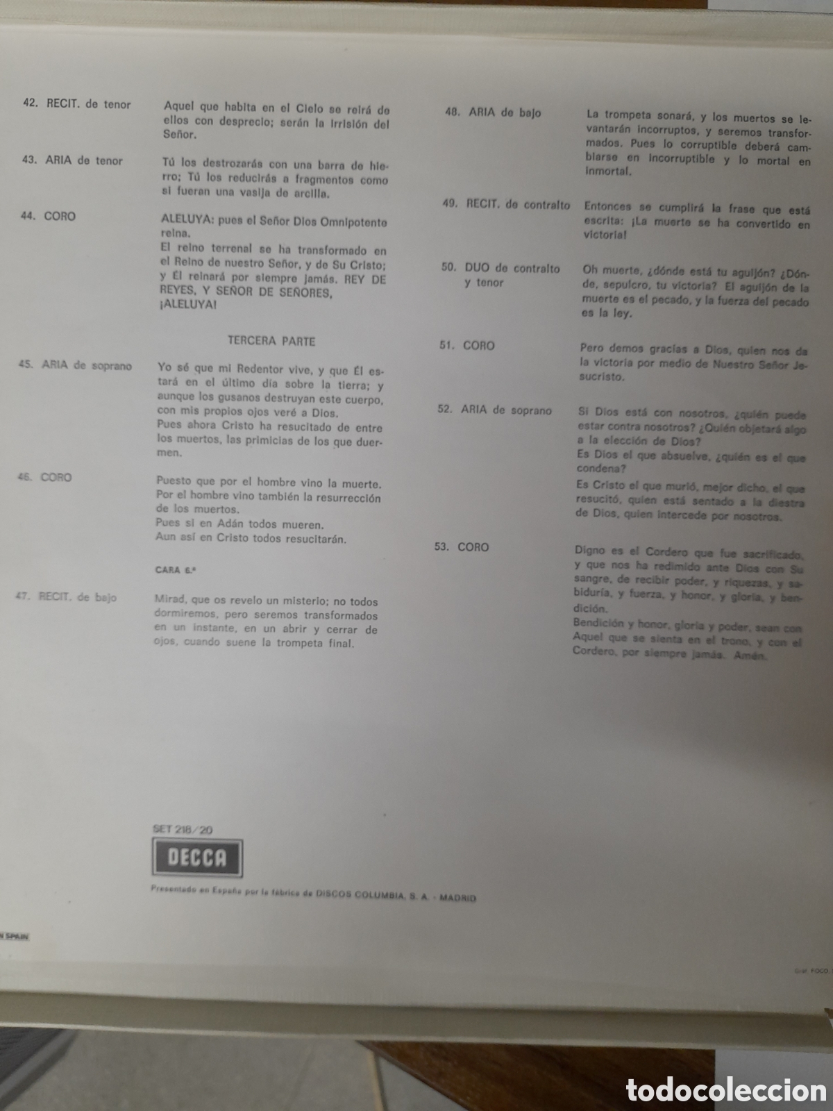 Discos de vinilo: EL MESIAS. HAENDEL. Sutherland McKELLAR BUMBRY / WARD. - Foto 12