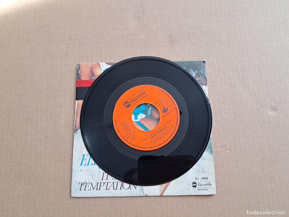 Discos de vinilo: SHEER ELEGANCE - IT&acute;S TEMPTATION SINGLE 1978 EDICION ESPA&Ntilde;OLA - Foto 2