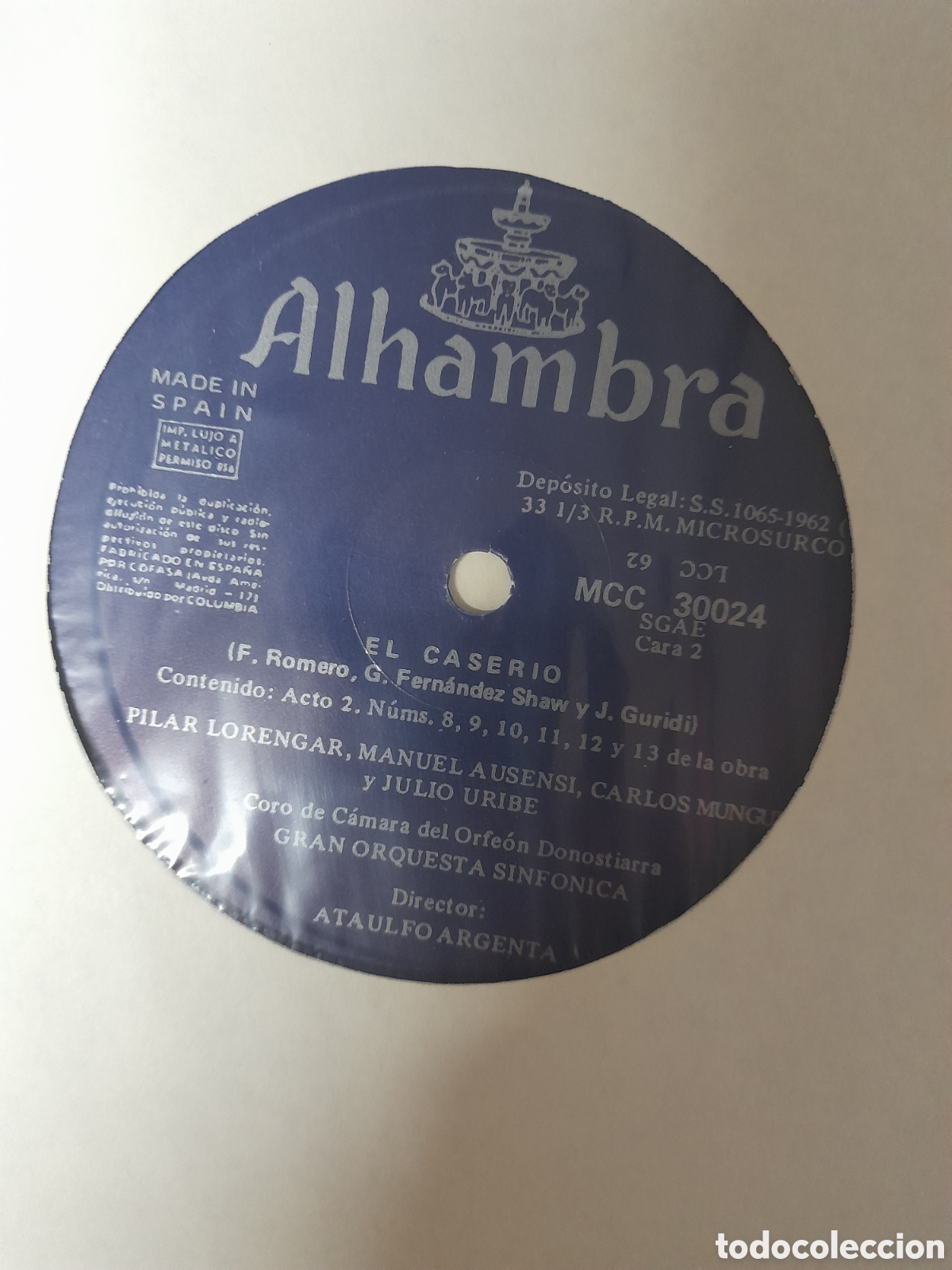 Discos de vinilo: EL CASERIO. Romero F. Shaw Guridi. - Foto 5