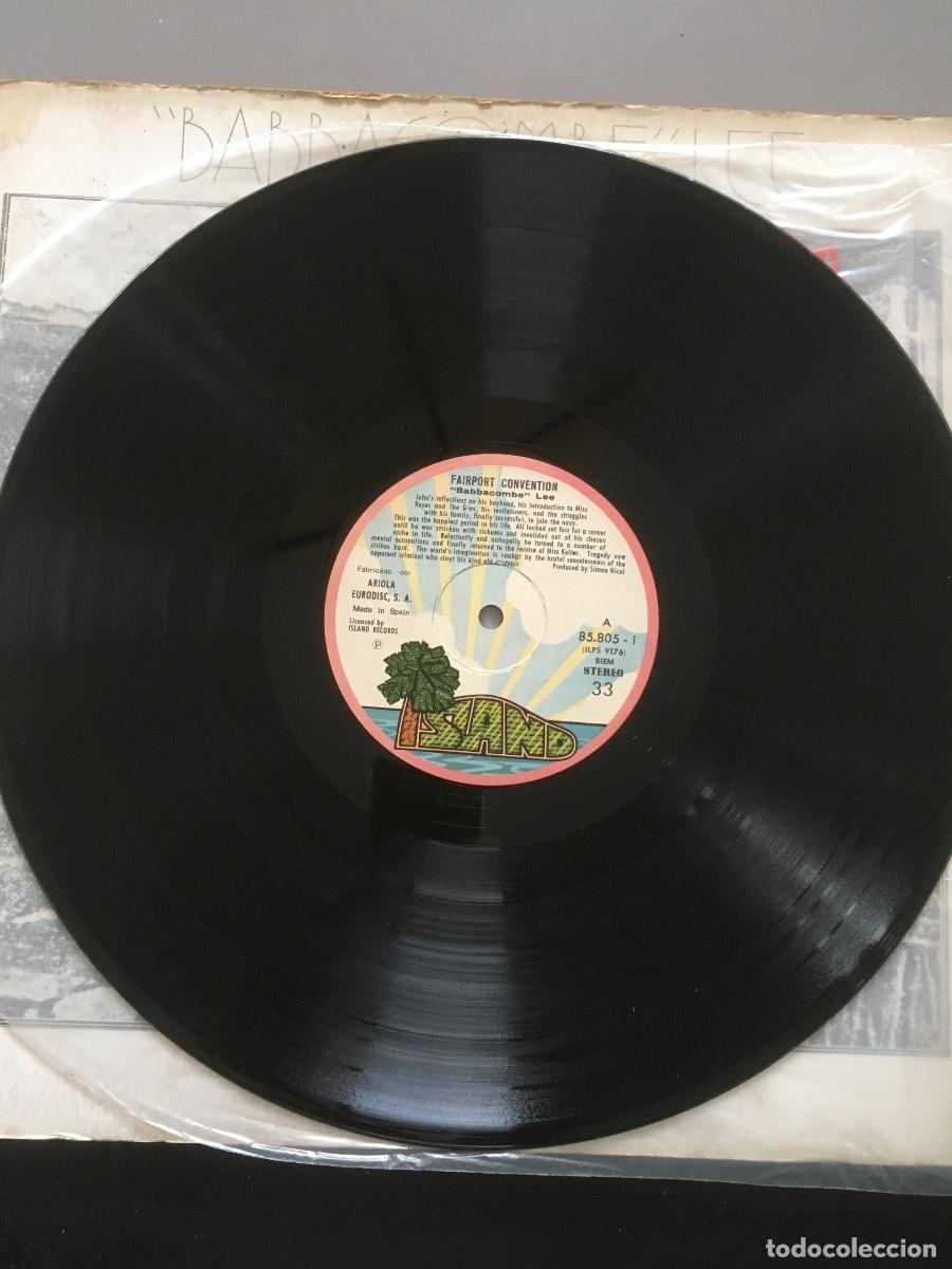 Discos de vinilo: BABBACOMBE LEE - FAIRPORT CONVENTION - Foto 2