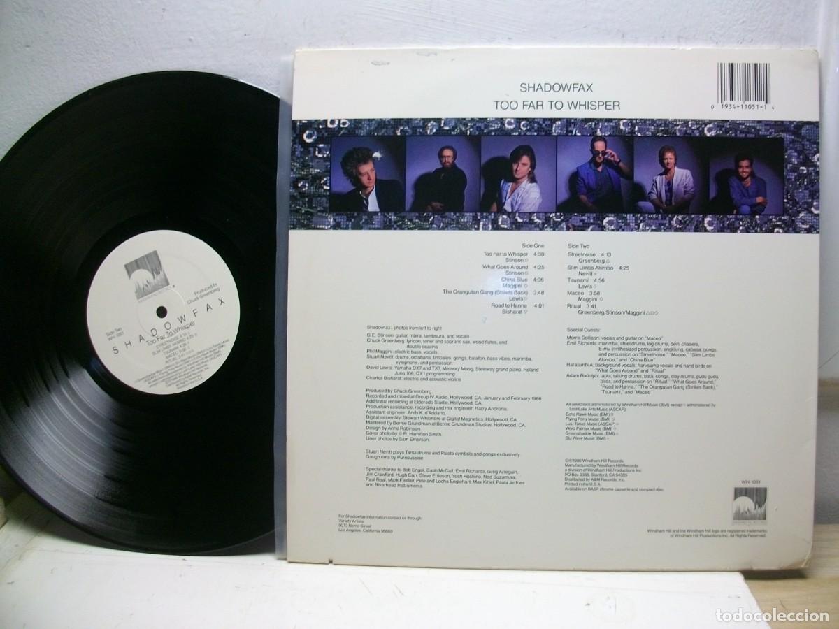Discos de vinilo: Shadowfax - Too Far to Whisper LP - Foto 2
