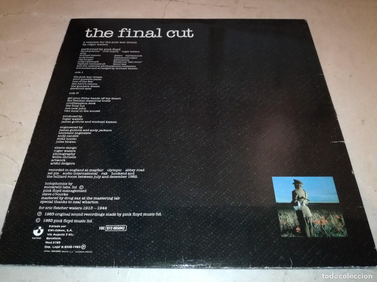 Discos de vinilo: PINK FLOYD-THE FINAL CUT-GATEFOLD-ORIGINAL ESPA&Ntilde;OL 1984 - Foto 2