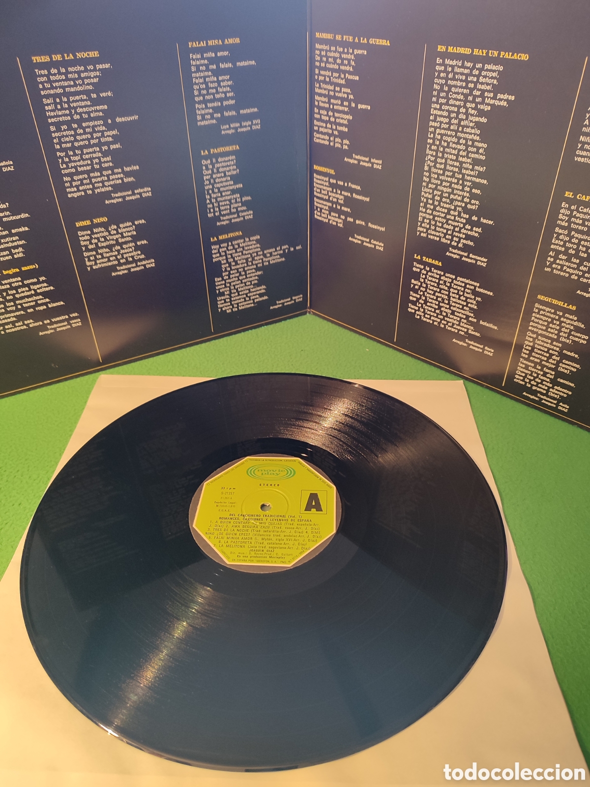 Discos de vinilo: Joaqu&iacute;n D&iacute;az - Del cancionero tradicional vol 1 - Foto 2