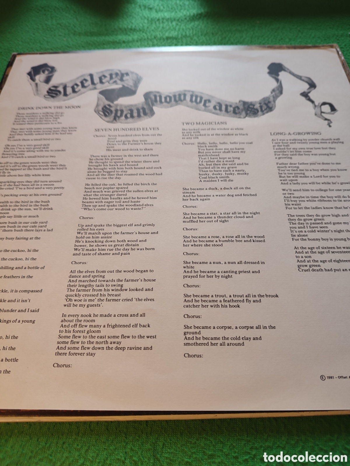Discos de vinilo: Steeleye Span - Now we are six Vinilo Lp - Foto 2
