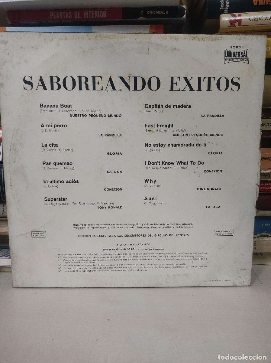 Discos de vinilo: Varios &ndash; Saboreando &Eacute;xitos - Foto 2