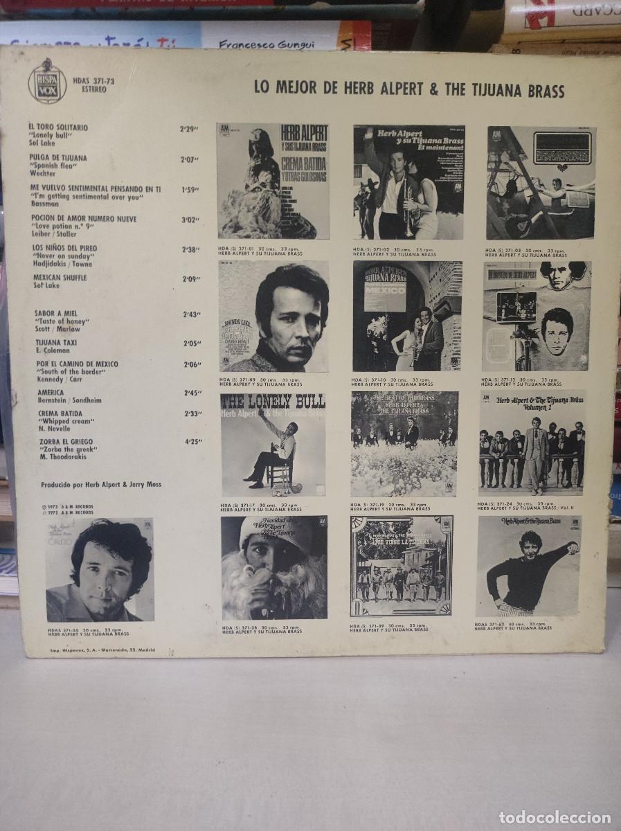 Discos de vinilo: Herb Alpert & The Tijuana Brass &ndash; Grandes Exitos - Foto 2